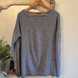 Eileen Fisher | Woven Long Sleeve Sweater ~  Crewneck